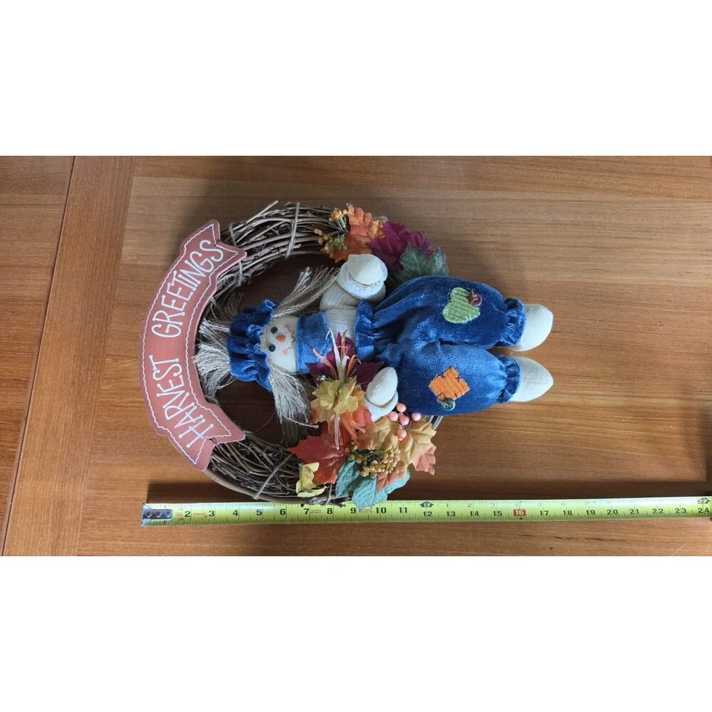 Vintage Harvest Greetings Wreath